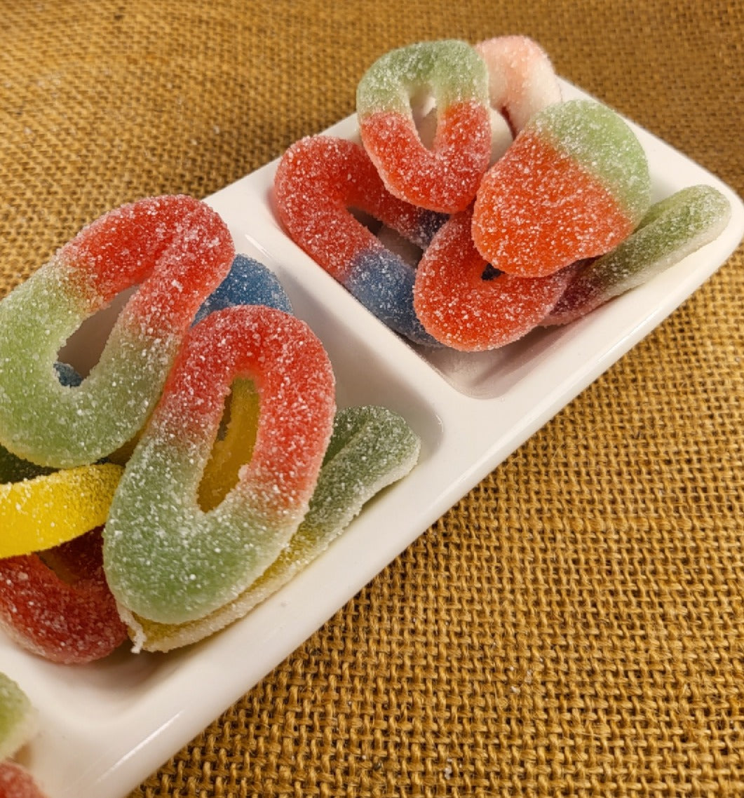 Bonbon en forme de Rond aux gouts fruité de la boutique Ali Bonbec en deux version  100g et 500g